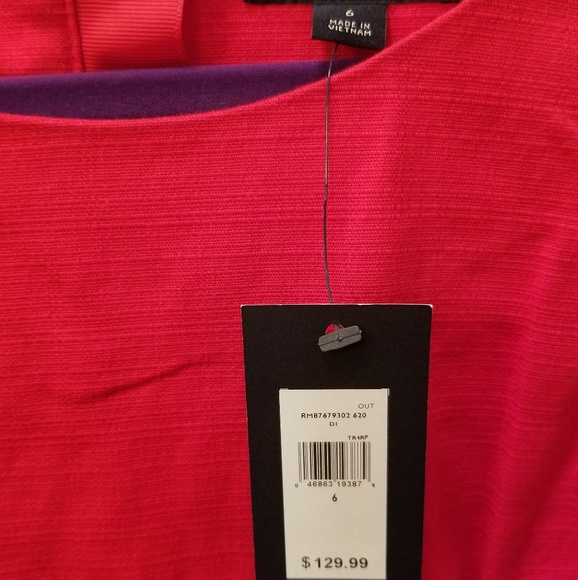 Tommy Hilfiger red and navy dress NWT - Picture 3 of 4